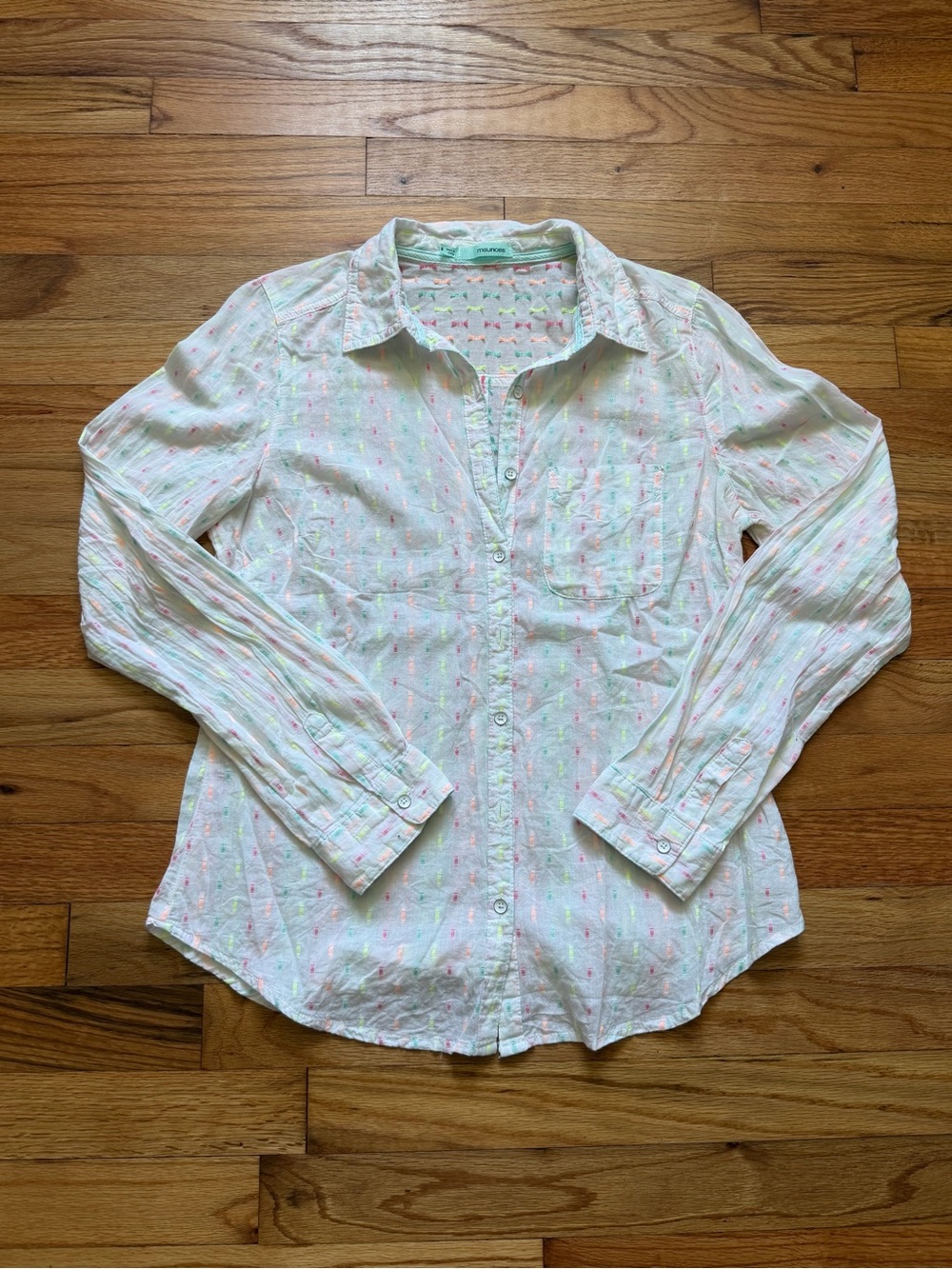 Maurices Women’s White Button-Up Shirt